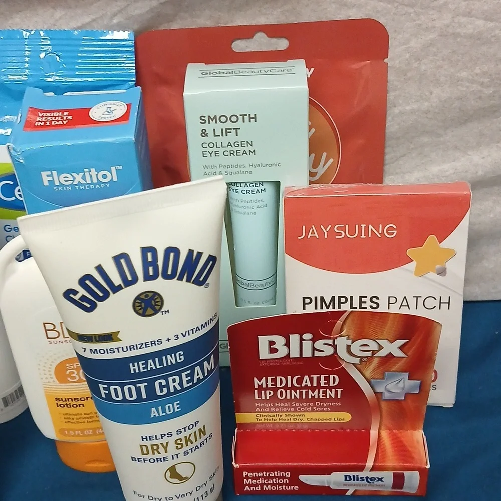 SKIN CARE BUNDLE W/SKIN BAG SEE DESCRIPTION FOR CONTENTS